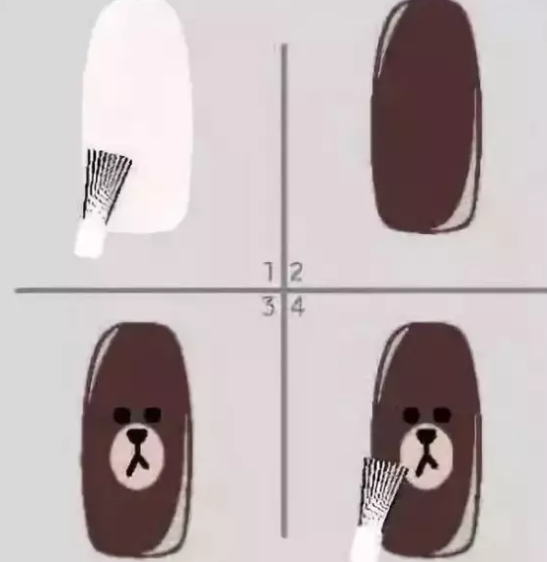 TOK LINE FRIENDS美甲教程，拿來(lái)即用，一看就會(huì)